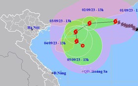 Bão số 3 giật cấp siêu bão di chuyển lạ thường theo hình vòng cung