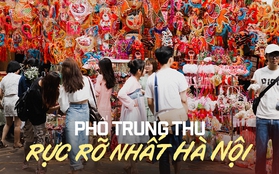 Ảnh: Phố Trung thu rực rỡ nhất Hà Nội tưng bừng đón người dân đến vui chơi, chụp ảnh