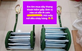 Thang dây thoát hiểm được người dân tìm mua online: Nơi tăng giá, nơi cháy hàng