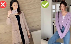 4 mẫu áo cardigan lỗi mốt không nên có trong tủ đồ