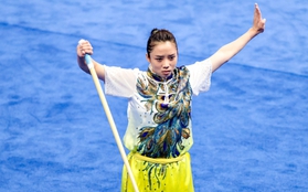 "Ngọc nữ" wushu Dương Thúy Vi biểu diễn với thần thái cực cuốn xuất sắc giành huy chương đồng ASIAD