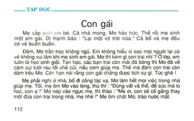 Một bài tập đọc lớp 5 được nhiều phụ huynh khen nức nở vì "xóa" định kiến "trọng nam khinh nữ"