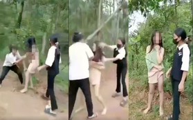 Xác minh clip nữ sinh lớp 9 bị nhóm bạn đánh đập, lột đồ trong rừng