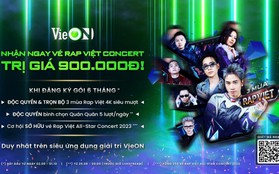 Tham gia bình chọn trên VieON, khán giả có cơ hội nhận vé Rap Việt All-Star Concert 2023