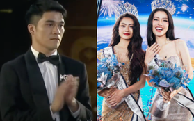 CEO Bảo Hoàng lộ biểu cảm thẫn thờ, bị netizen công kích khi Xuân Hạnh đăng quang Hoa hậu Hoàn vũ Việt Nam