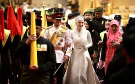 Đám cưới Hoàng tử Brunei: Cặp đôi đẹp như bước ra từ cổ tích, lễ đường xa hoa lộng lẫy đến từng chi tiết
