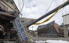 Sóng thần do động đất nhấn chìm hơn 190 hecta đất tại Nhật Bản