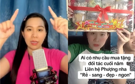 Giỏ quà Tết bị chê "sến", Hồng Phượng lên tiếng giải thích, khẳng định khách mua rất nhiều