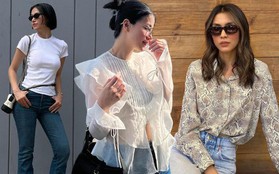 4 mẫu áo kết hợp với quần jeans để có vẻ ngoài trẻ trung