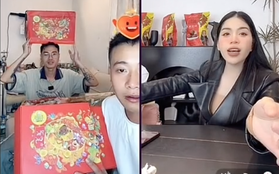 Quang Linh Vlogs được Hằng Du Mục giúp bán set quà Tết qua livestream, 3000 đơn hàng đi vèo vèo khiến dân mạng thích thú