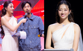 Hoa hậu Lương Thuỳ Linh khi làm MC gala WeChoice Awards: Nhan sắc đẹp không góc chết, được khen ngợi bởi chi tiết này