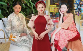 Tết chưa đến, mỹ nhân Việt đã xúng xính áo dài: Thùy Tiên, Phương Khánh... mê nét truyền thống, Xoài Non chuộng mẫu ngọt ngào