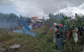 Máy bay quân sự rơi ở Quảng Nam gây tiếng nổ lớn