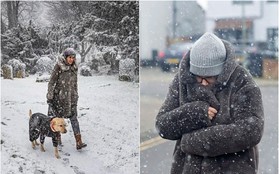 Chùm ảnh: Thời tiết lạnh giá làm tê liệt quốc gia châu Âu, tuyết trắng bao phủ tạo nên khung cảnh hiếm thấy