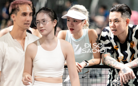 Andree - Phương Ly "dính như sam" trên sân pickleball, vợ JustaTee so kè nhà vô địch châu Á