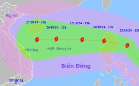 Bão Trami sẽ giật cấp 14, sóng biển cao 6-8 m, hướng vào Việt Nam