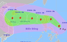 Bão Trami có thể mạnh cấp 12 hướng vào Trung Bộ, gây mưa lớn