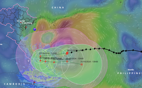 Bão Trà Mi tiến gần đất liền, gió giật cấp 14