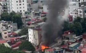 Nguyên nhân vụ cháy ở Đê La Thành, cột khói bốc cao hàng chục mét