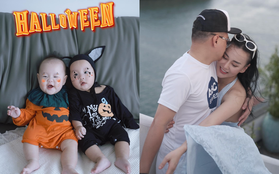 Cặp rich kid nhà shark Bình - Phương Oanh hoá bí ngô và người dơi "quậy" Halloween: 10 điểm đáng yêu!