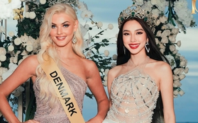 Khung hình hot nhất hiện tại: Hoa hậu Thùy Tiên đọ sắc cực căng bên Miss Universe 2024