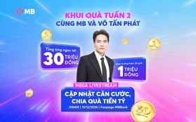 MB trao nửa tỷ đồng cho các khách hàng hoàn tất cập nhật CCCD thành công trong Mega Livestream tuần 2!