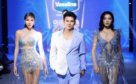 Minh Triệu - Kỳ Duyên tái ngộ trong show thời trang của NTK Đỗ Long và Vaseline, tôn vinh vẻ đẹp tự nhiên của làn da