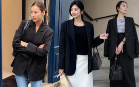 10 cách phối áo blazer đen để năm mới mặc đẹp hơn