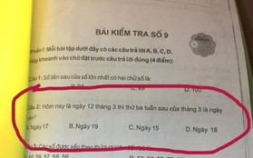 Bài toán tính ngày tháng của học sinh tiểu học khiến người lớn cũng phải lao đao