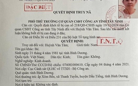 Truy nã đặc biệt Huỳnh Văn Tâm