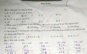 Học sinh chọn 4 x 8, đáp án 8 x 4, cách tính nào mới chuẩn?