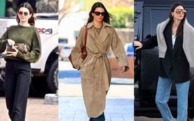 Tham khảo 10 bộ trang phục mùa đông tối giản của Kendall Jenner