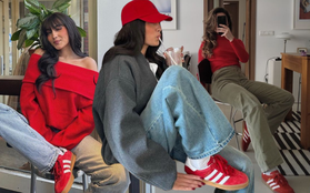 Sau "cơn sốt" Samba, adidas lại khiến giới trẻ mê tít mẫu sneaker đỏ rực, nhìn là thấy vibe năm mới