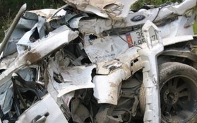 Hiện trường vụ tai nạn trên cao tốc Cam Lộ - La Sơn khiến 3 mẹ con tử vong