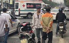 Taxi đâm liên hoàn nhiều xe máy ở TP Huế, 5 người nhập viện