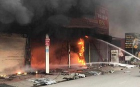 Cháy lớn tại siêu thị điện máy ở Hải Phòng