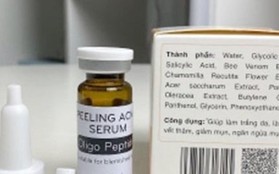 Thu hồi, tiêu huỷ hai lô mỹ phẩm Peeling acne serum và E-Cosmetic Face wash gel