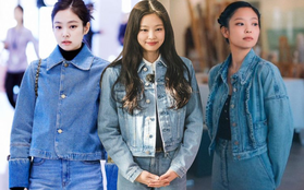 Những lần ''tổng tài'' Jennie diện "denim on denim": Sành điệu từ trên xuống dưới, nhìn là muốn copy theo