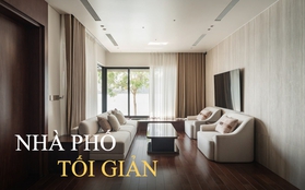 Nhà phố view bao trọn Hồ Tây được thiết kế tối giản, "nén" diện tích phòng khách để nhường chỗ cho không gian chung