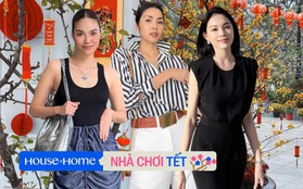 Hoa chơi Tết của hội dâu hào môn Vbiz: Lan Khuê sắm đủ mai - mận - cúc, Hà Tăng cắm hoa vừa nghệ vừa sang