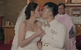 Hôn lễ Hoa hậu Diễm Hương và chồng thứ 3: Cô dâu diện váy cưới quyến rũ, khoảnh khắc "khóa môi" cực tình tứ