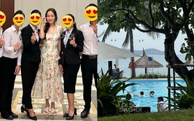 Ảnh hiếm Park Min Young diện váy xinh xỉu đi tiệc, dàn sao Cô Đi Mà Lấy Chồng Tôi vui đùa ở resort Nha Trang