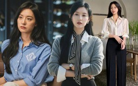 Đến tiểu thư nhà tài phiệt Kim Ji Won cũng mê công thức áo sơ mi và quần âu đơn giản mà sang