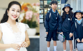 Ốc Thanh Vân tiết lộ chi tiết "bất di bất dịch" của 3 nhóc tỳ trong ngày đầu tiên đi học ở Úc