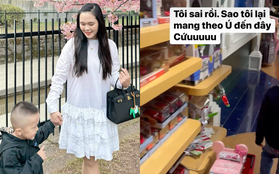 Ái nữ cựu Chủ tịch CLB Sài Gòn xách túi hiệu 500 triệu đi ngắm hoa anh đào, kêu "cứu" vì một hành động của con trai Duy Mạnh