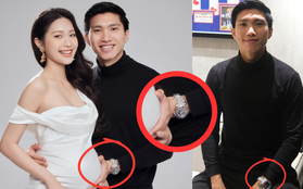 Đẳng cấp như Đoàn Văn Hậu: Đeo đồng hồ Rolex hơn 600 triệu chụp ảnh khoe vợ mang thai "bé Rồng"