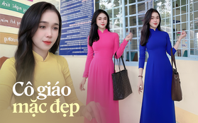 Cô giáo tiểu học đang hot TikTok: Mặt xinh - dáng đỉnh, BST áo dài đi dạy cả tuần không trùng màu là xịn nhất!