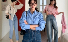 4 cách kết hợp áo sơ mi và quần jeans giúp bạn mặc đẹp trong mọi hoàn cảnh