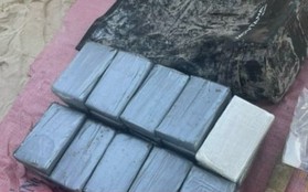 Phát hiện 25 kg nghi ma túy trôi dạt biển Bình Thuận