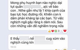 Thêm vụ việc khiến các bậc phụ huynh đọc xong phải bức xúc: Mẹ bất lực vì con đi học liên tục bị các bạn bắt nạt, đùa ác ý